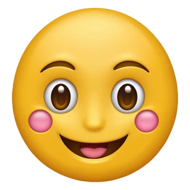 Emoji amarillo mordiéndose la uña (😊+💅) sticker