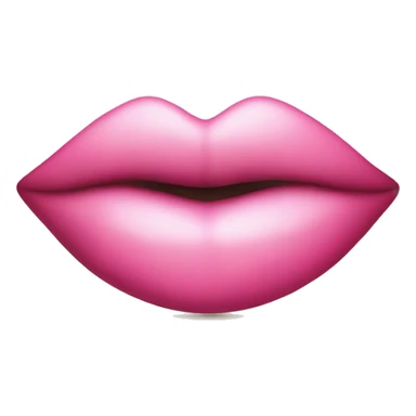 Pink kissy lips sticker