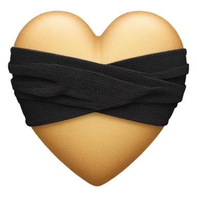 heart with black bandages  sticker