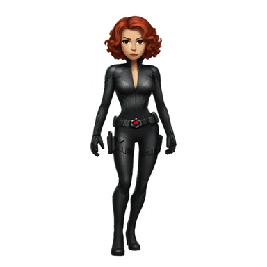 black widow marvel full body sticker