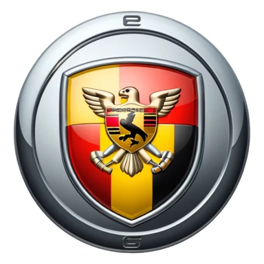 porsche logo sticker