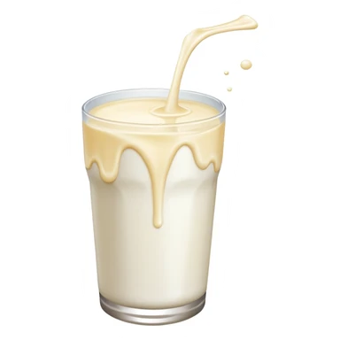 A squirt of milk flying in the air  sticker