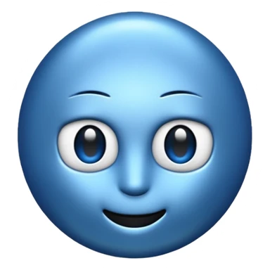 Blue sigma emoji sticker