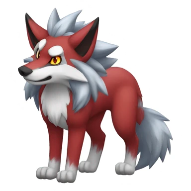  Incineroar Zoroark Lycanroc Fakemon sticker
