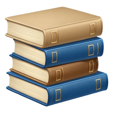Beige books AESTHETIC with blue pages sticker