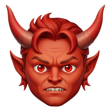 Leonardo DiCaprio as devil with horns sticker