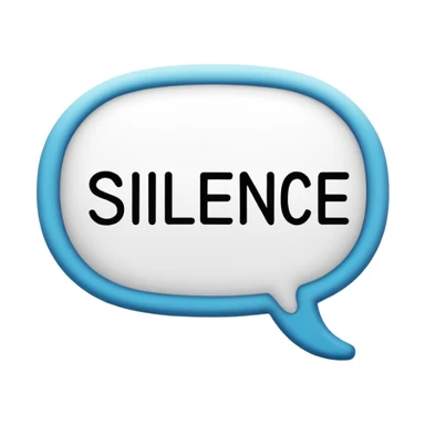 Text bubble that says “Silence Hoe” sticker