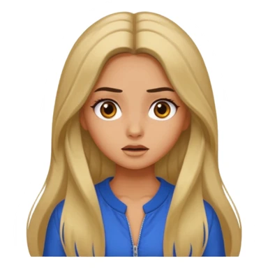 pretty long hair girl middle parted, amazed, good clothes, tanned, baddie, RELLY PREETY sticker