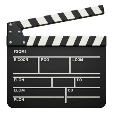 create a film clapper board sticker
