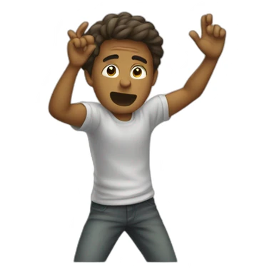 Homme qui fait un dab sticker