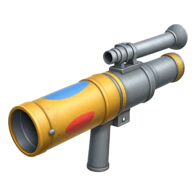 two-handled bazooka sticker