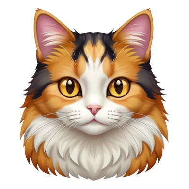 Calico cat full body hazel eyes sticker