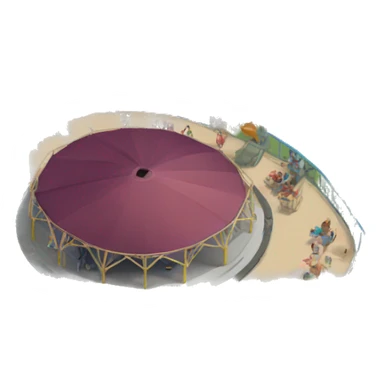 parc attraction coaster and shelter sticker