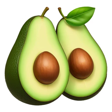 Avocado with lips sticker
