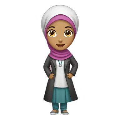 beautiful moroccan hijabi raised in texas and wants to be a doctor sticker