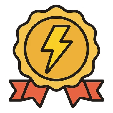 vector icon of a flash sale with gold and colorful elements, elegant and minimalist flat design, isolated on white background, award badge style, 2D flat vector, trending icon look, soft shadows, no text, perfect for commercial use, icon style sticker