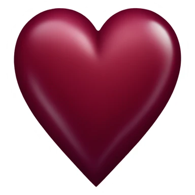 wine red heart sticker