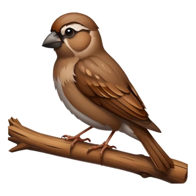 Sparrow father died and the sparrow is crying sticker