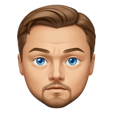 Leonardo DiCaprio with blue eyes sticker
