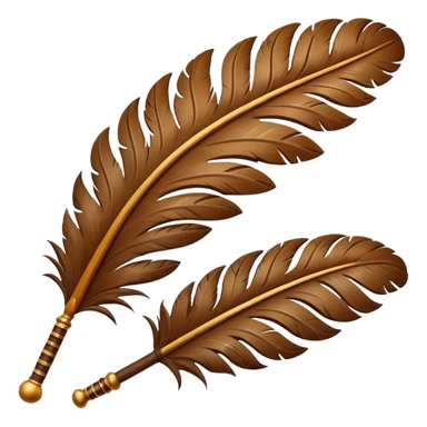 Feather shaped instrument sticker