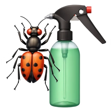 bug killing spray sticker