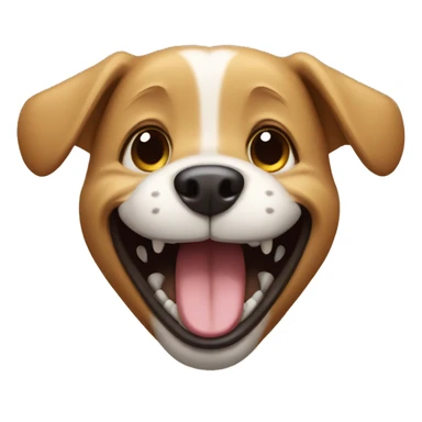 dog Is laughing sticker