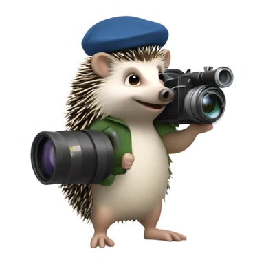 hedgehog the movie director with camera sticker
