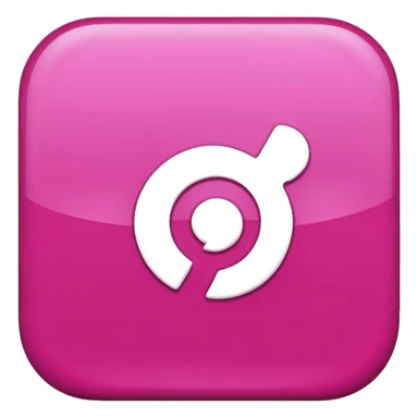 pink 3d Pinterest logo sticker