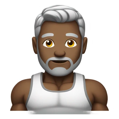 Body builder with gray hair  sticker