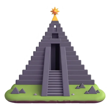 Toltec pyramid temple sticker