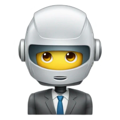robot news reporter sticker
