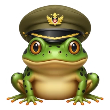 Singapore Armed Forces bufo frog angry with jockey cap sticker