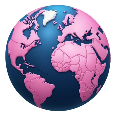 mix light pink dark pink and white girly globe with WWW in big letters under it.
It looks like an internet bar icon. sticker