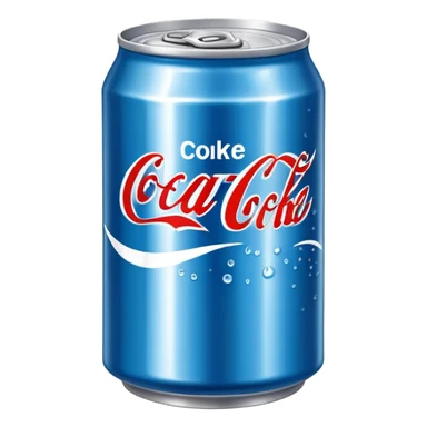 blue can coke sticker