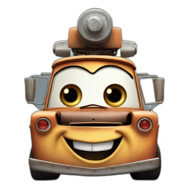mater from cars movie sticker