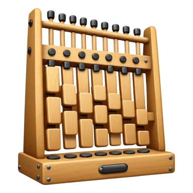 wooden glockenspiel instrument sticker