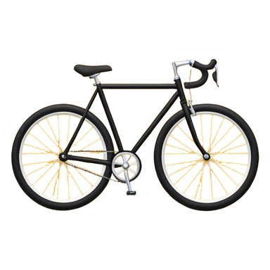 Create a Telugu Desam Party (TDP) flag emoji: bright solid yellow background, simple black bicycle icon in the center. Flat emoji style, bold colors, clean edges, no text, no gradients, no shadows. Square 1:1 ratio, transparent background, minimal and clear like a system emoji. sticker