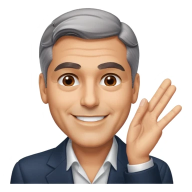 George clooney head slap sticker