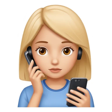 Girl watching phone  sticker
