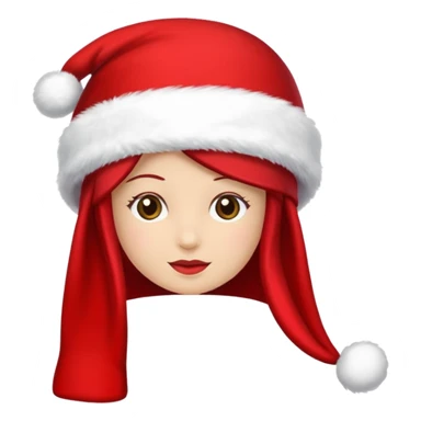 gorro mamá Noél navideño sticker