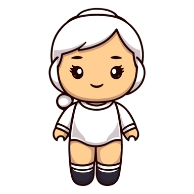 woman doll sticker