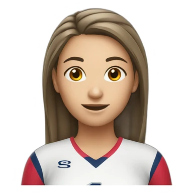 Volleyball girl sticker