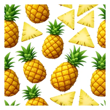 A piece of a pineapple triangle sticker