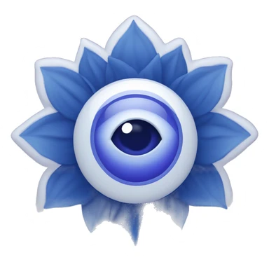 Indigo 3rd eye chakra symbol  sticker