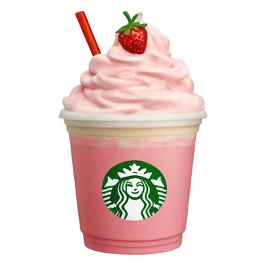 Strawberry cream Frappuccino  sticker