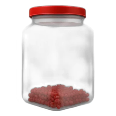 Small commercial kitchen transparent storage container with a red lid sticker