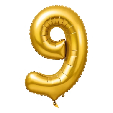 20 number in gold balloons sticker