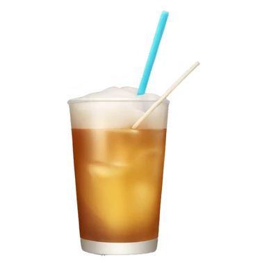 Drink with toothpick in it sticker