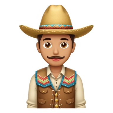 vaquero sacando la lengua  sticker