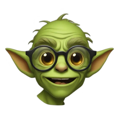 Goblin-glasses-gigachad sticker